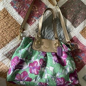 Coach Ashley Floral Handbag Purse